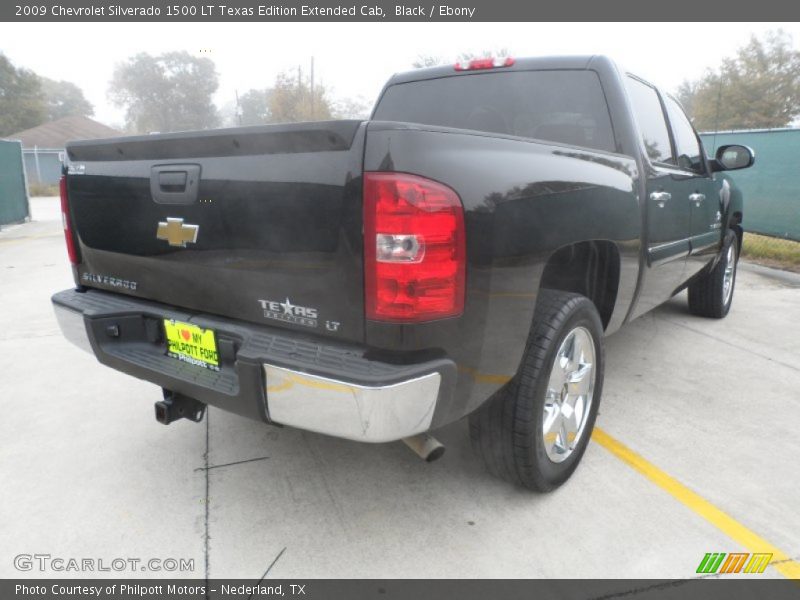 Black / Ebony 2009 Chevrolet Silverado 1500 LT Texas Edition Extended Cab