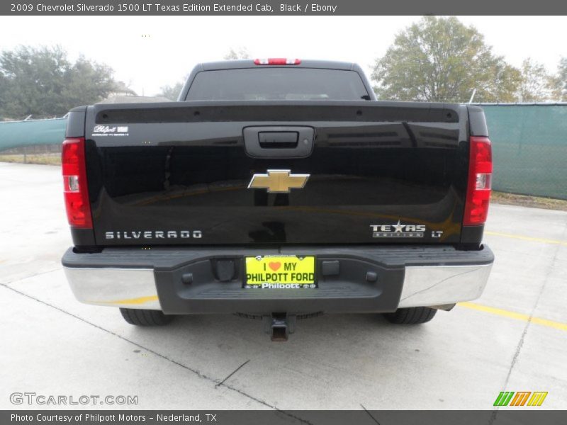 Black / Ebony 2009 Chevrolet Silverado 1500 LT Texas Edition Extended Cab