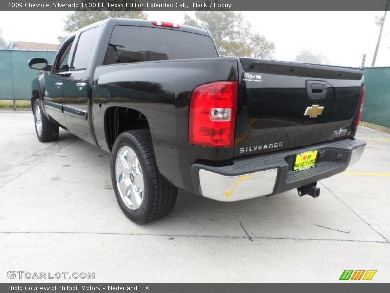 Black / Ebony 2009 Chevrolet Silverado 1500 LT Texas Edition Extended Cab