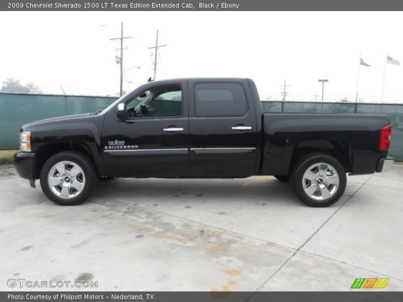 Black / Ebony 2009 Chevrolet Silverado 1500 LT Texas Edition Extended Cab