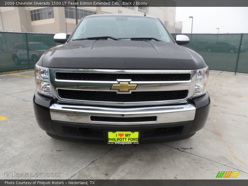 Black / Ebony 2009 Chevrolet Silverado 1500 LT Texas Edition Extended Cab