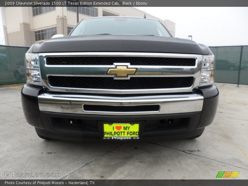 Black / Ebony 2009 Chevrolet Silverado 1500 LT Texas Edition Extended Cab