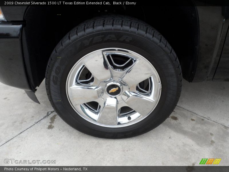 Black / Ebony 2009 Chevrolet Silverado 1500 LT Texas Edition Extended Cab