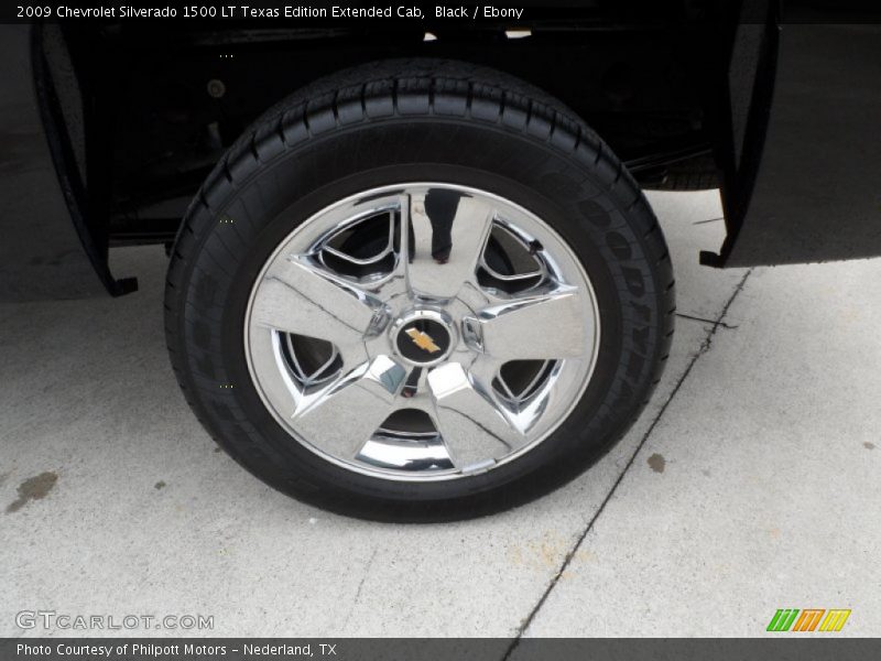 Black / Ebony 2009 Chevrolet Silverado 1500 LT Texas Edition Extended Cab
