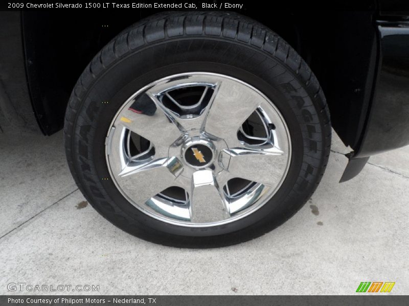Black / Ebony 2009 Chevrolet Silverado 1500 LT Texas Edition Extended Cab