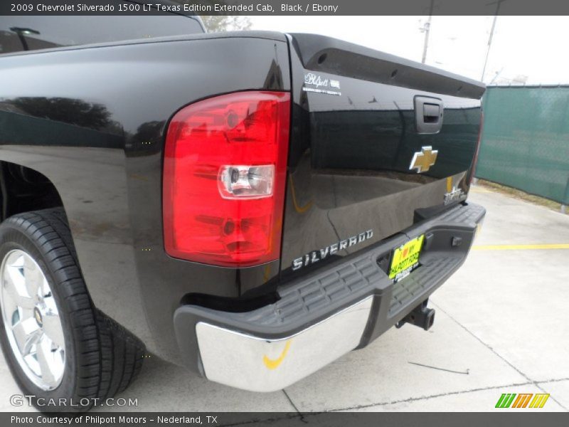 Black / Ebony 2009 Chevrolet Silverado 1500 LT Texas Edition Extended Cab