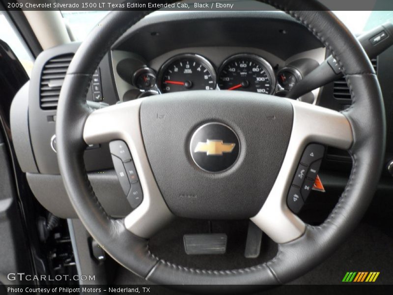 Black / Ebony 2009 Chevrolet Silverado 1500 LT Texas Edition Extended Cab