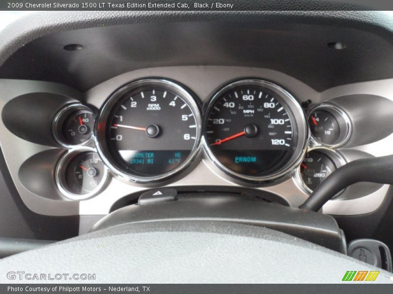 Black / Ebony 2009 Chevrolet Silverado 1500 LT Texas Edition Extended Cab
