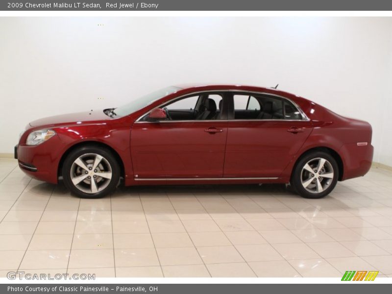 Red Jewel / Ebony 2009 Chevrolet Malibu LT Sedan