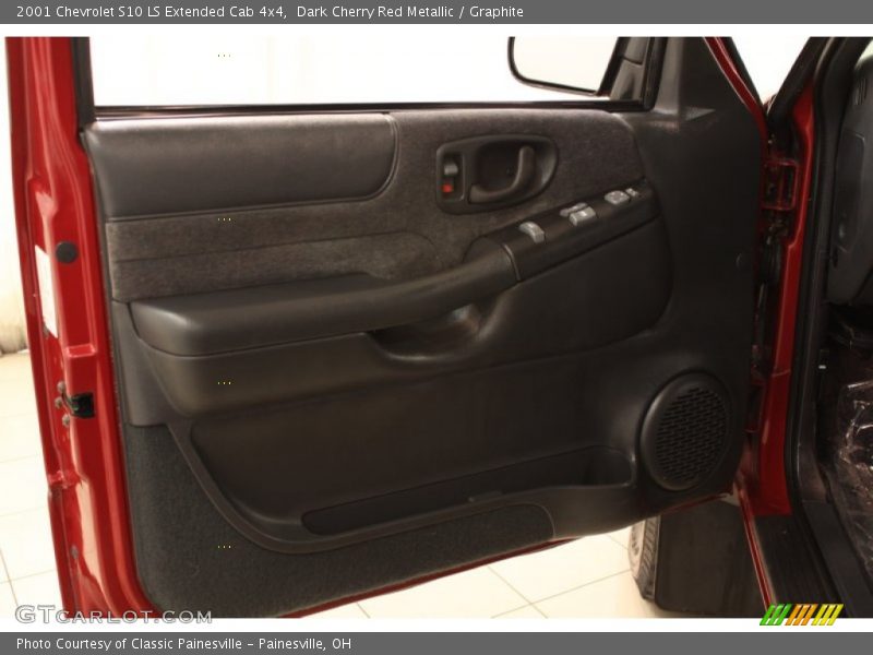 Dark Cherry Red Metallic / Graphite 2001 Chevrolet S10 LS Extended Cab 4x4