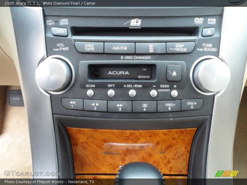White Diamond Pearl / Camel 2005 Acura TL 3.2