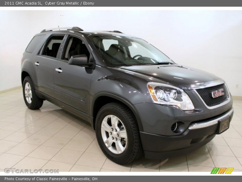 Cyber Gray Metallic / Ebony 2011 GMC Acadia SL
