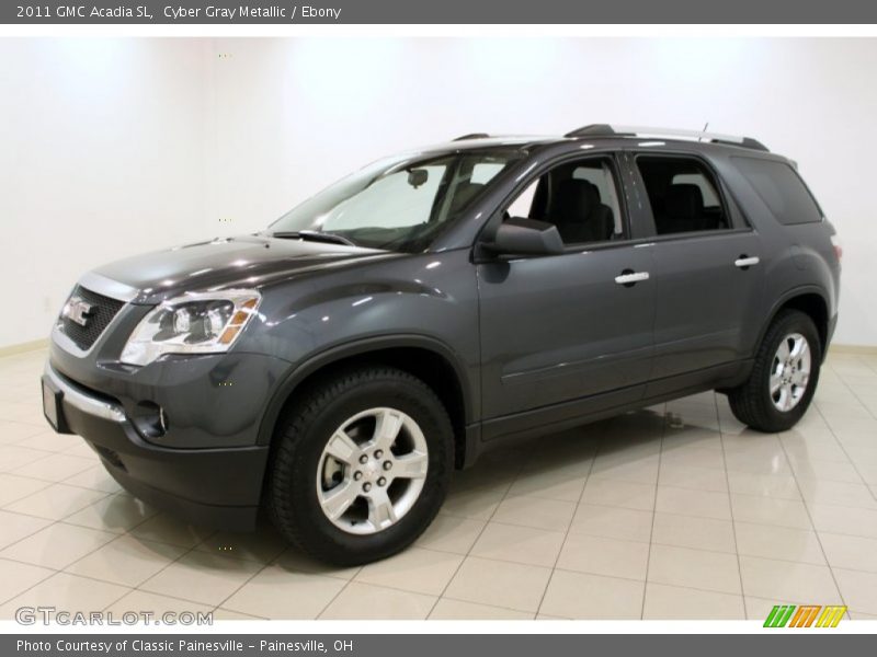 Cyber Gray Metallic / Ebony 2011 GMC Acadia SL