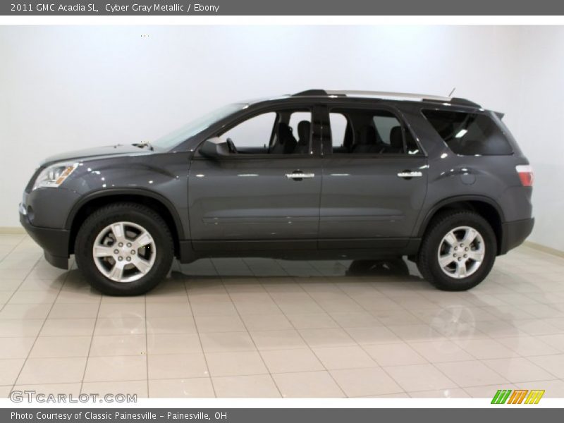 Cyber Gray Metallic / Ebony 2011 GMC Acadia SL