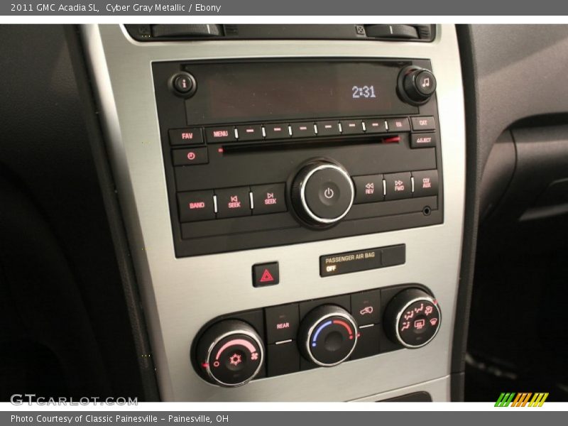 Cyber Gray Metallic / Ebony 2011 GMC Acadia SL