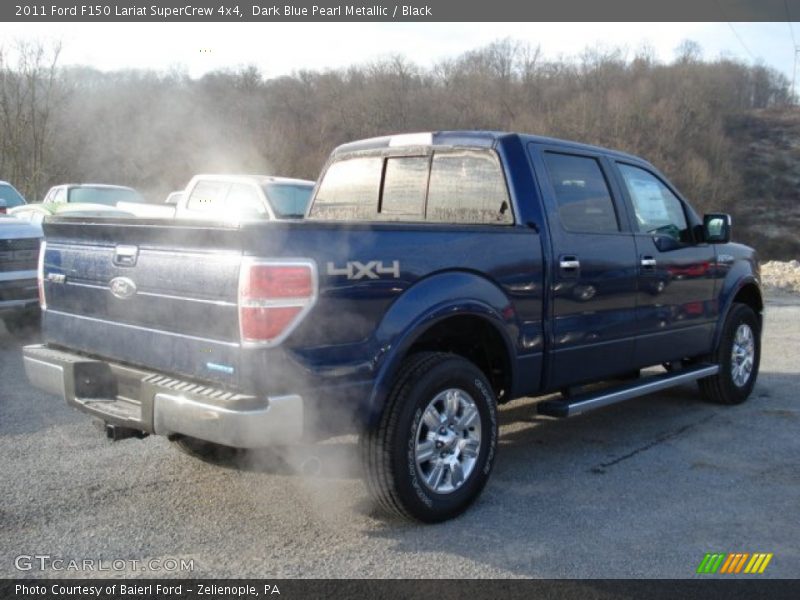 Dark Blue Pearl Metallic / Black 2011 Ford F150 Lariat SuperCrew 4x4