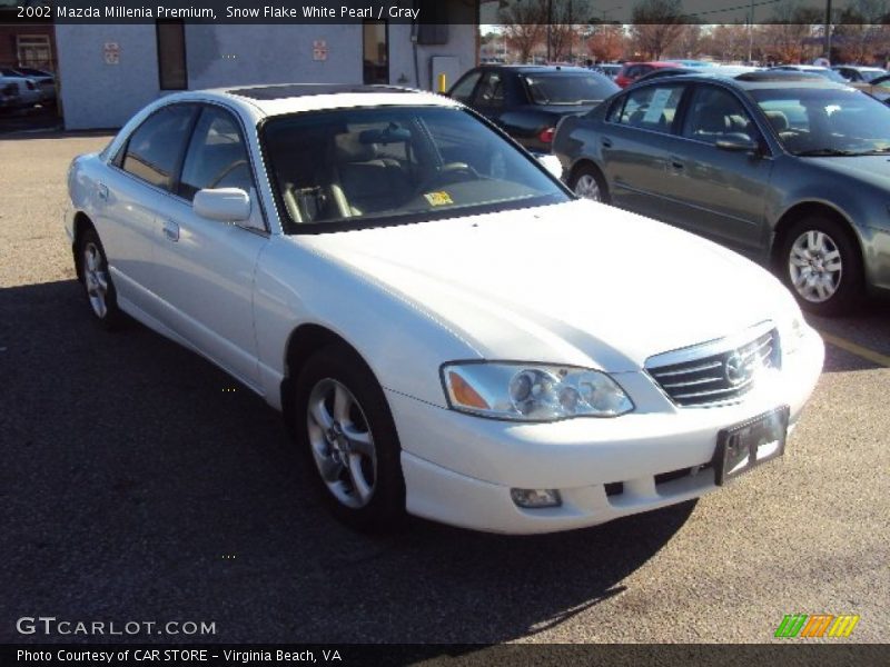 Snow Flake White Pearl / Gray 2002 Mazda Millenia Premium