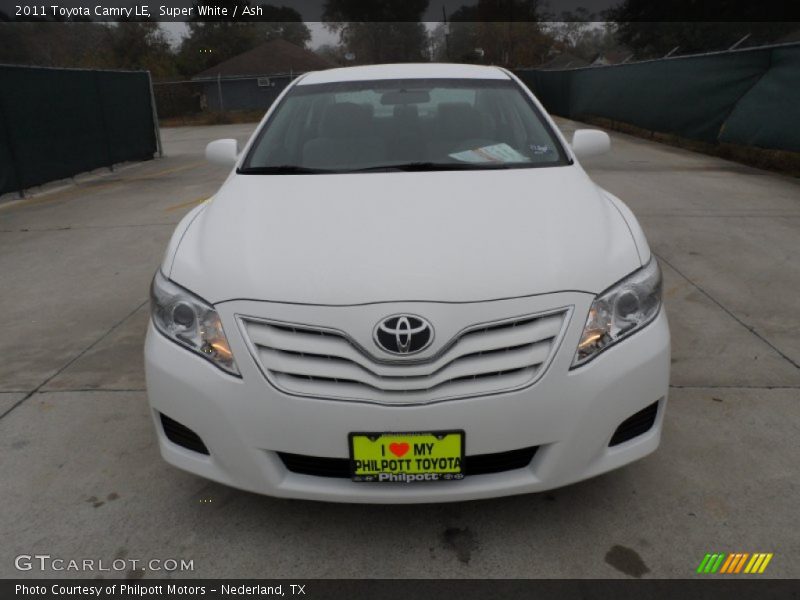 Super White / Ash 2011 Toyota Camry LE