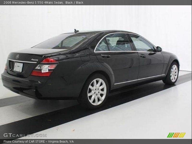 Black / Black 2008 Mercedes-Benz S 550 4Matic Sedan