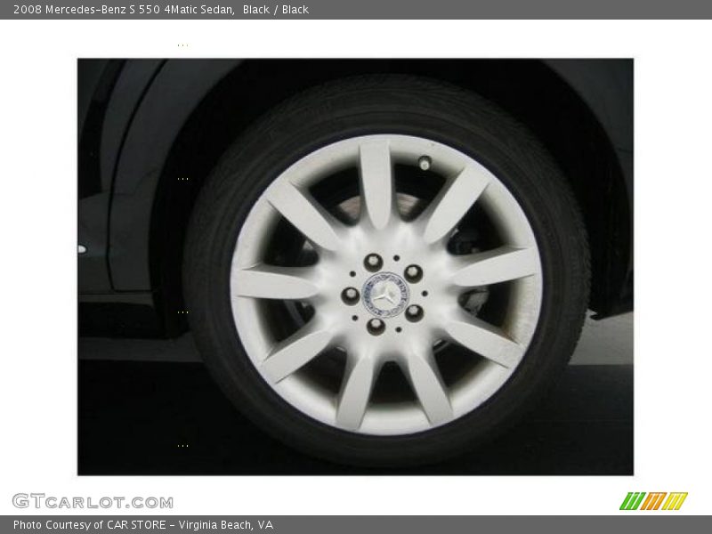 Black / Black 2008 Mercedes-Benz S 550 4Matic Sedan