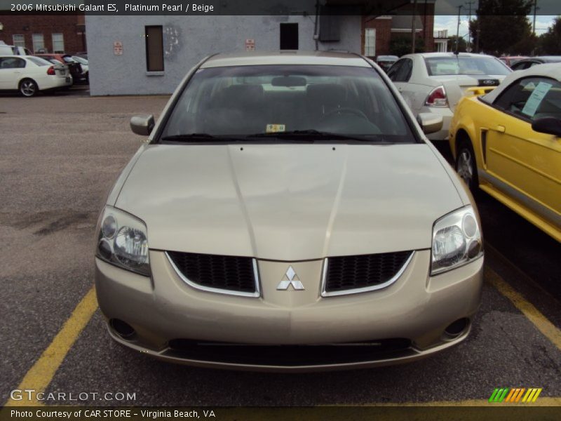 Platinum Pearl / Beige 2006 Mitsubishi Galant ES