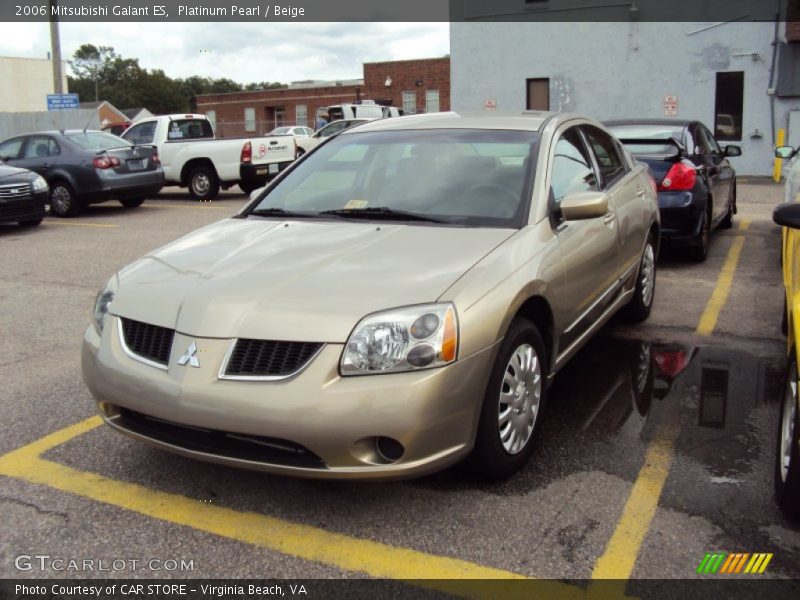Platinum Pearl / Beige 2006 Mitsubishi Galant ES