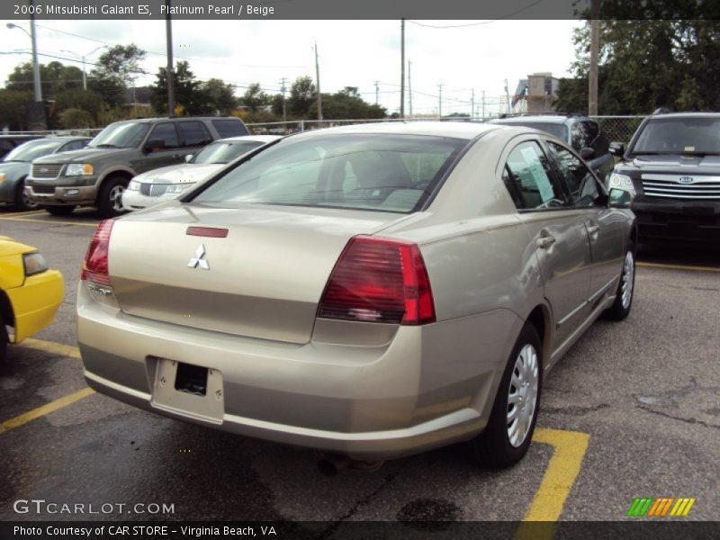 Platinum Pearl / Beige 2006 Mitsubishi Galant ES