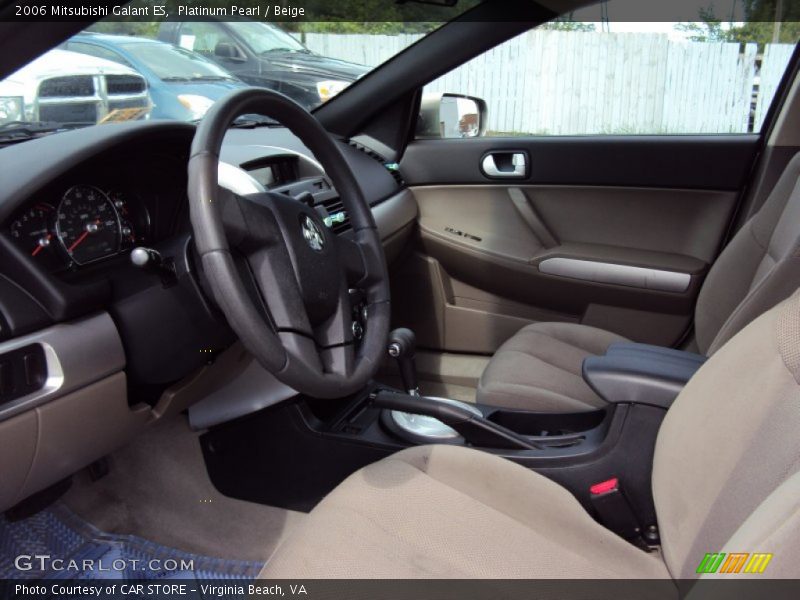 Platinum Pearl / Beige 2006 Mitsubishi Galant ES