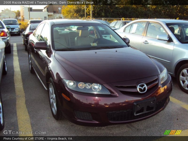 Dark Cherry Mica / Beige 2008 Mazda MAZDA6 s Touring Sedan