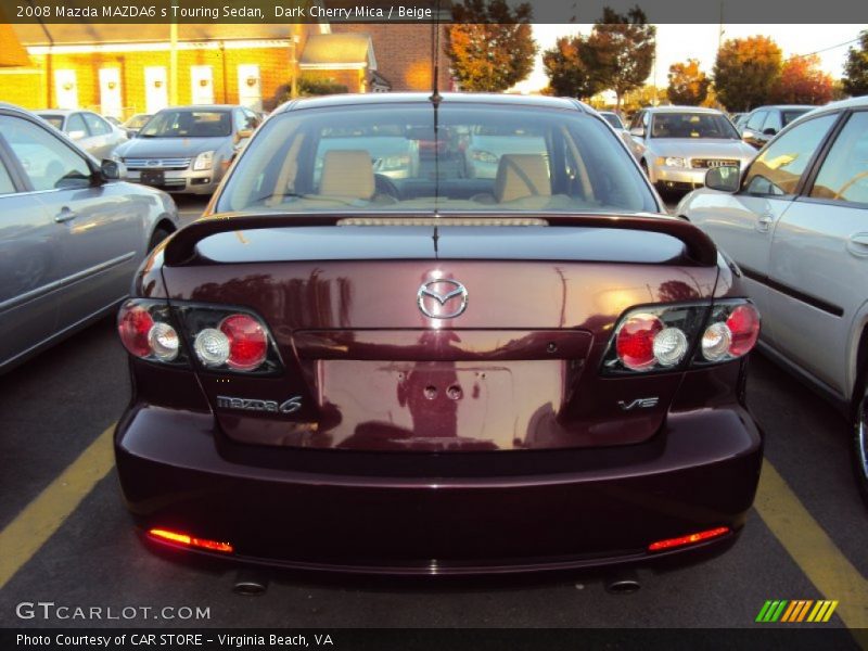 Dark Cherry Mica / Beige 2008 Mazda MAZDA6 s Touring Sedan