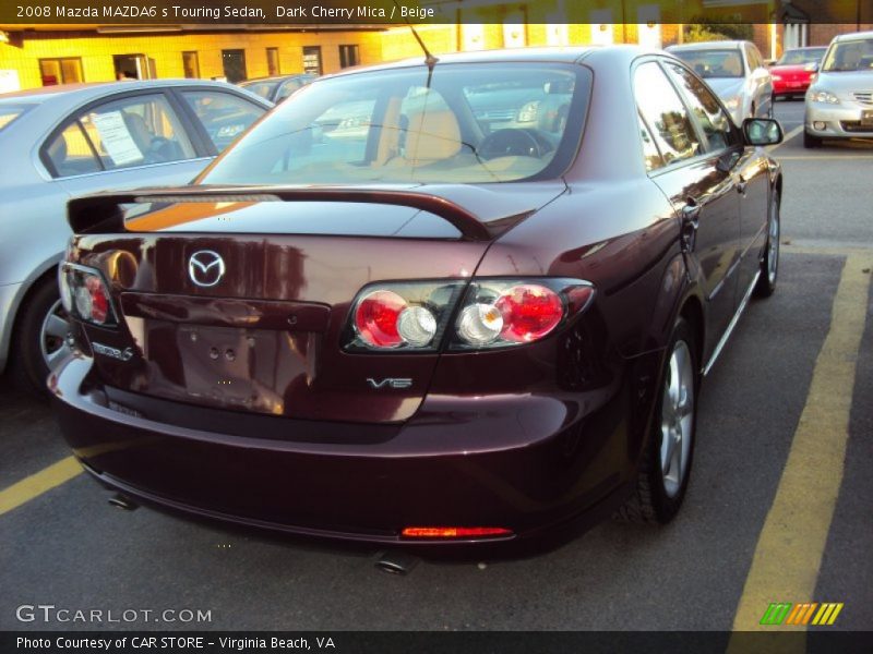 Dark Cherry Mica / Beige 2008 Mazda MAZDA6 s Touring Sedan