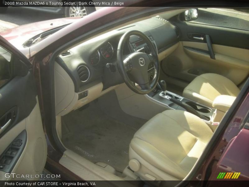 Dark Cherry Mica / Beige 2008 Mazda MAZDA6 s Touring Sedan