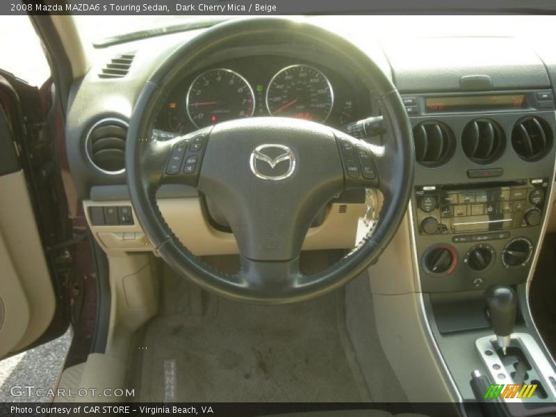 Dark Cherry Mica / Beige 2008 Mazda MAZDA6 s Touring Sedan