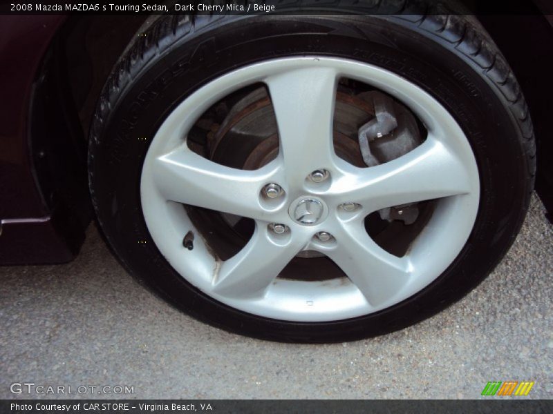 Dark Cherry Mica / Beige 2008 Mazda MAZDA6 s Touring Sedan