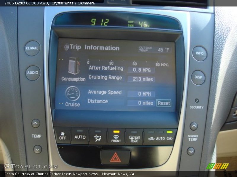 Crystal White / Cashmere 2006 Lexus GS 300 AWD