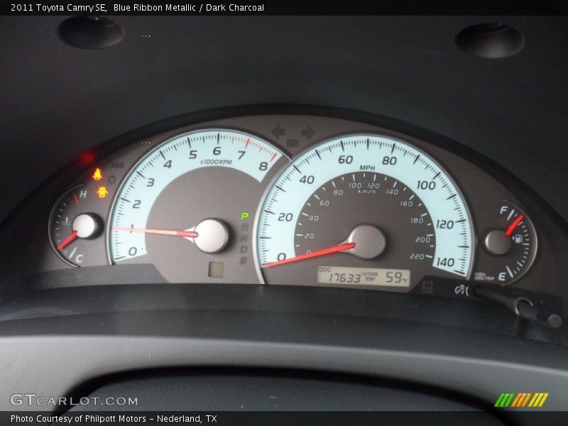 Blue Ribbon Metallic / Dark Charcoal 2011 Toyota Camry SE