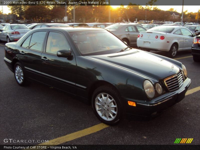 Aspen Green Metallic / Java 2000 Mercedes-Benz E 320 4Matic Sedan