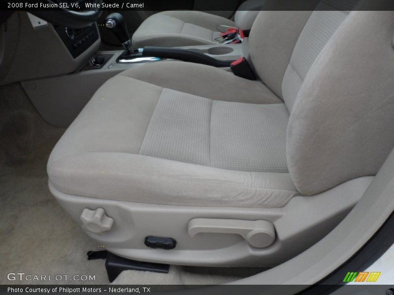 White Suede / Camel 2008 Ford Fusion SEL V6