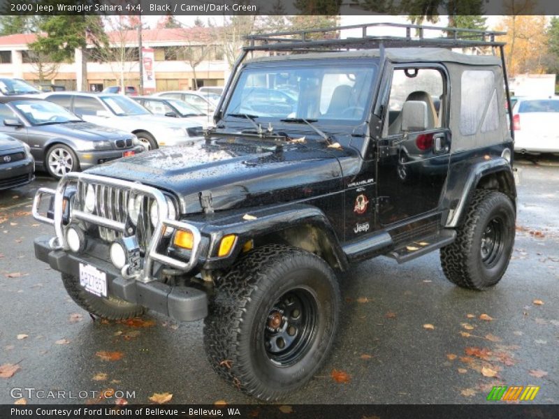 Black / Camel/Dark Green 2000 Jeep Wrangler Sahara 4x4