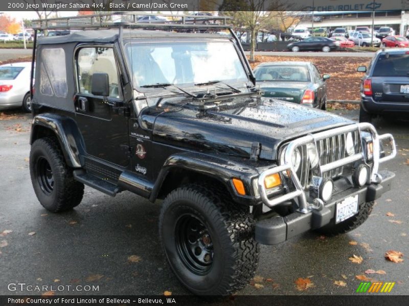 Black / Camel/Dark Green 2000 Jeep Wrangler Sahara 4x4