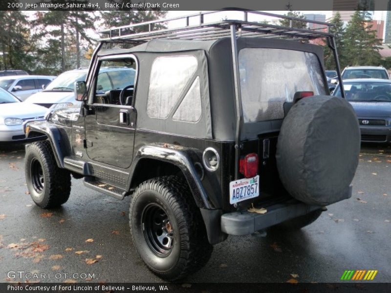 Black / Camel/Dark Green 2000 Jeep Wrangler Sahara 4x4