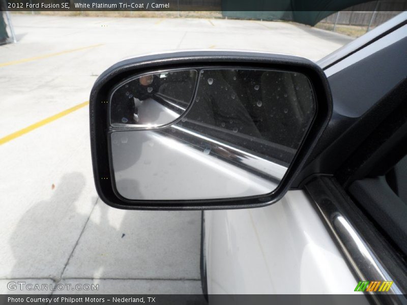 White Platinum Tri-Coat / Camel 2012 Ford Fusion SE