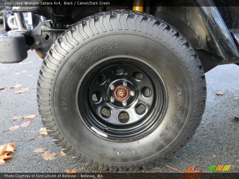 Black / Camel/Dark Green 2000 Jeep Wrangler Sahara 4x4