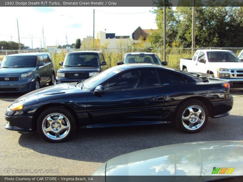 Emerald Green Metallic / Gray 1992 Dodge Stealth R/T Turbo