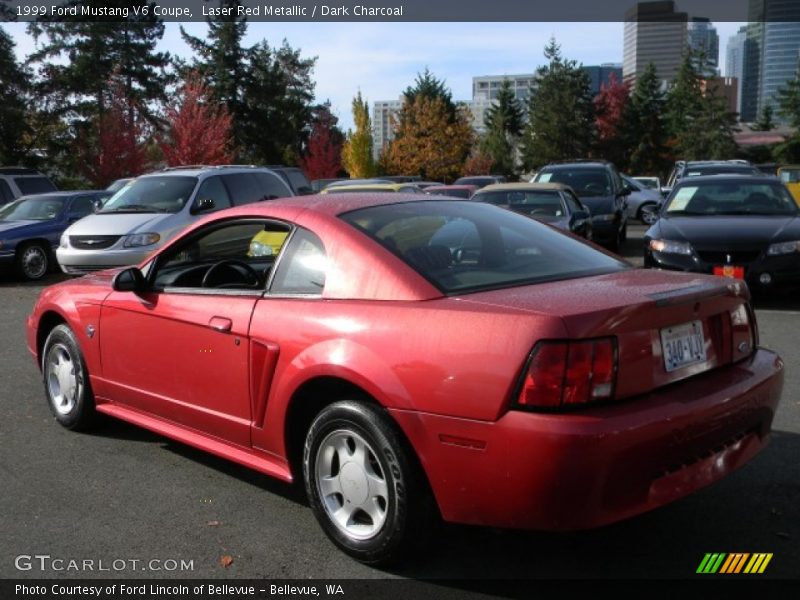 Laser Red Metallic / Dark Charcoal 1999 Ford Mustang V6 Coupe
