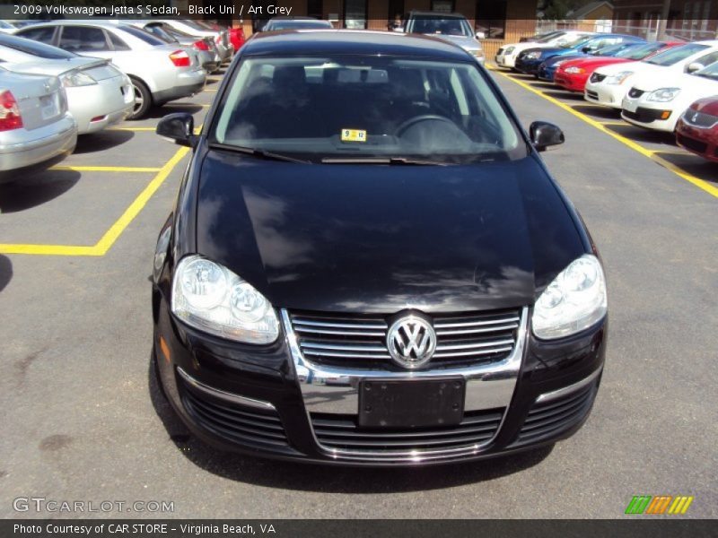 Black Uni / Art Grey 2009 Volkswagen Jetta S Sedan