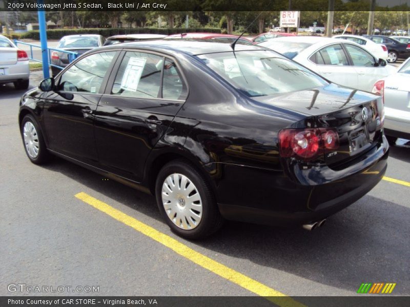 Black Uni / Art Grey 2009 Volkswagen Jetta S Sedan