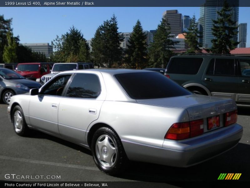 Alpine Silver Metallic / Black 1999 Lexus LS 400