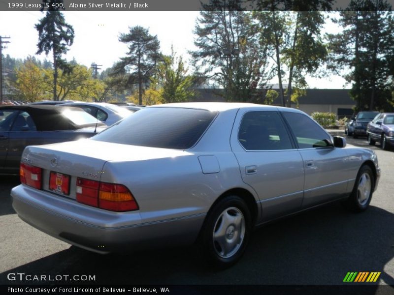 Alpine Silver Metallic / Black 1999 Lexus LS 400