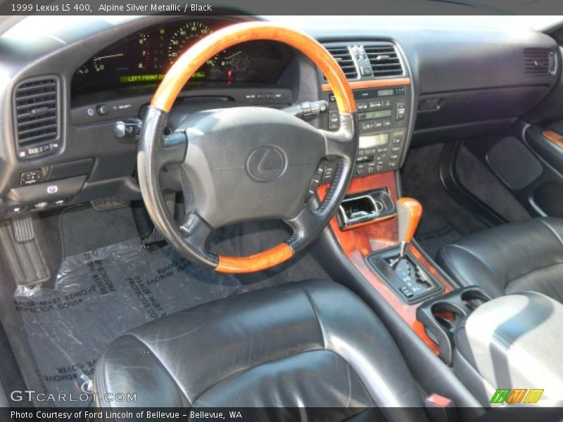 Alpine Silver Metallic / Black 1999 Lexus LS 400